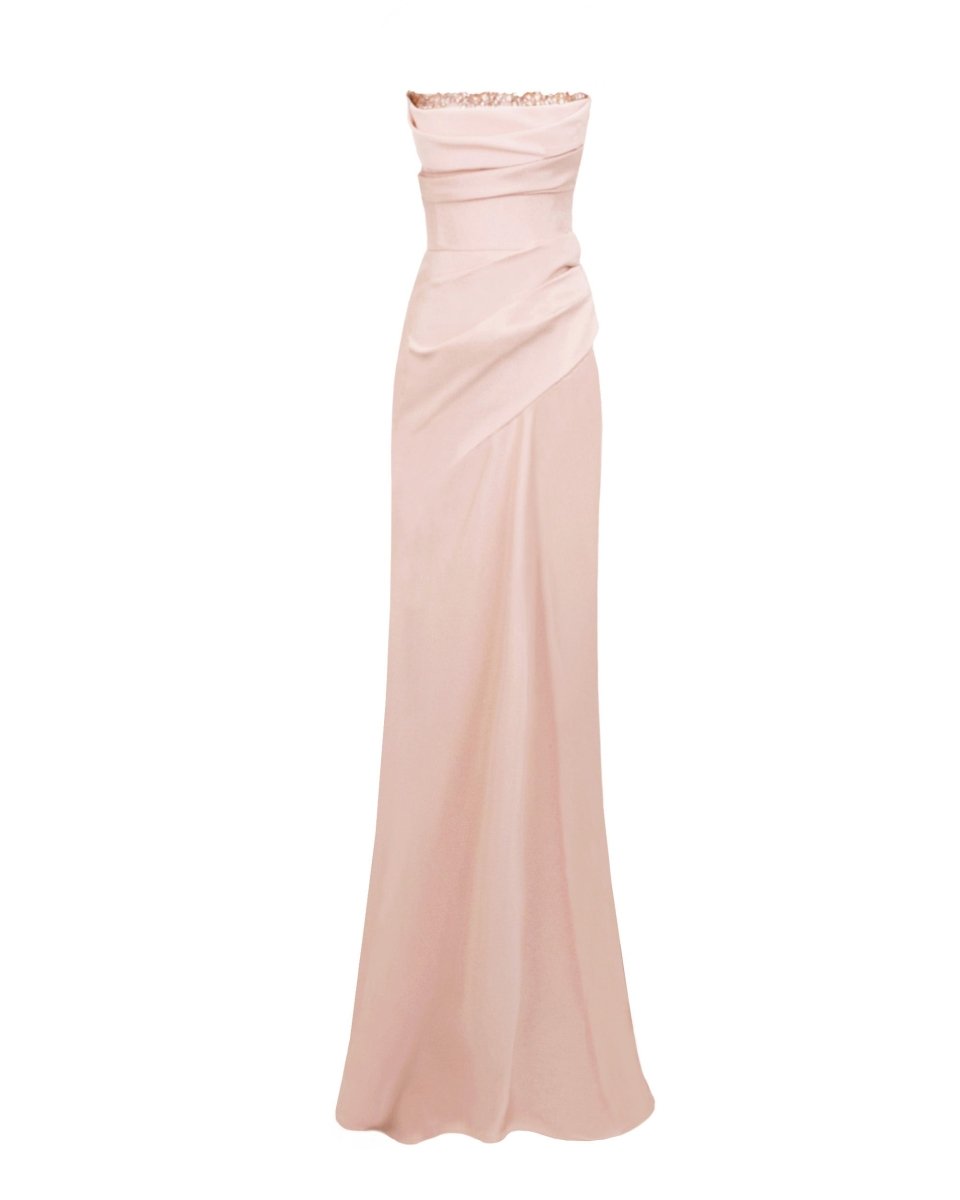 Beaded Strapless Dress
