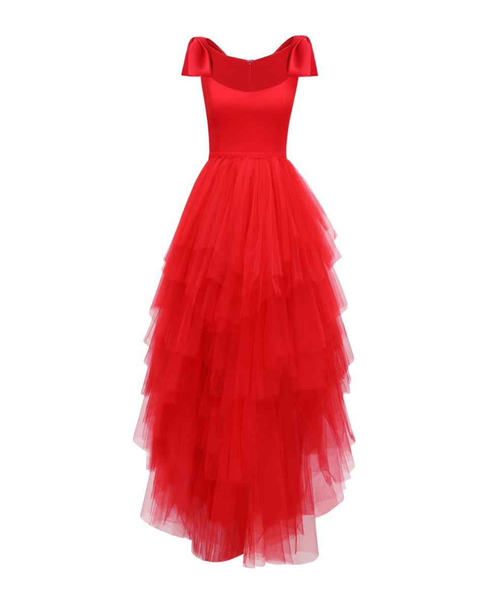 Long Dress With Bow Design