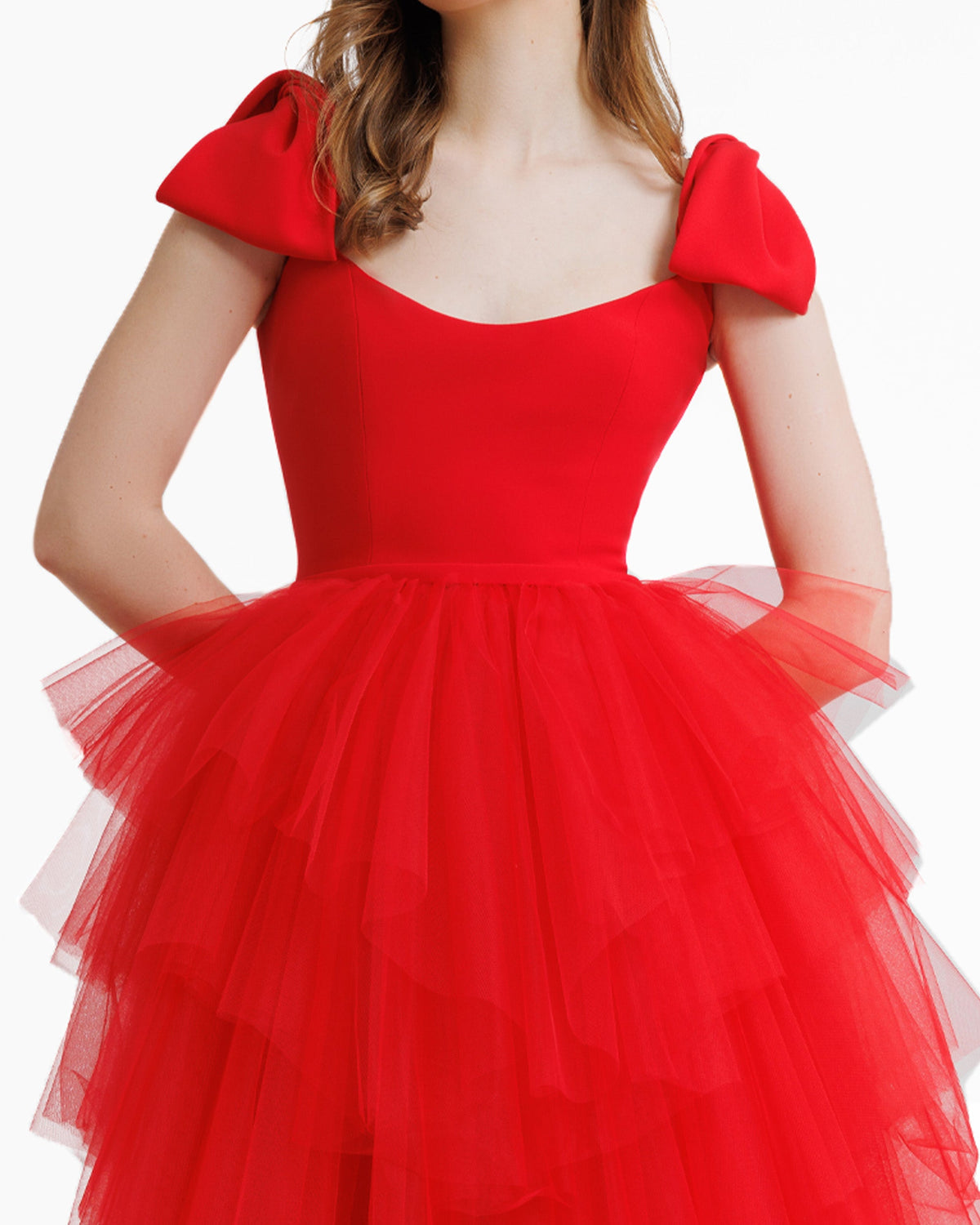 Long Dress With Bow Design