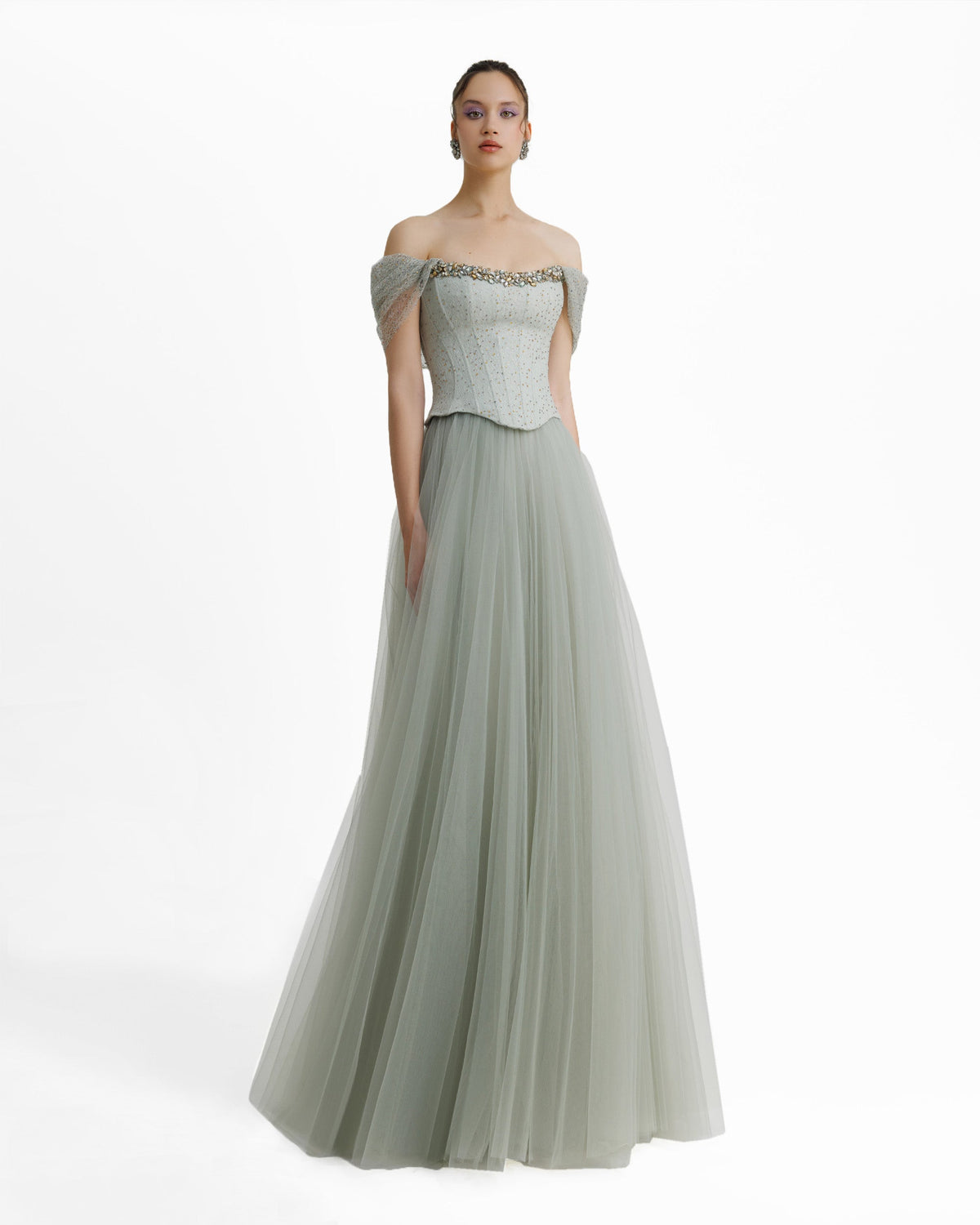 Off-The-Shoulder Corset Dress