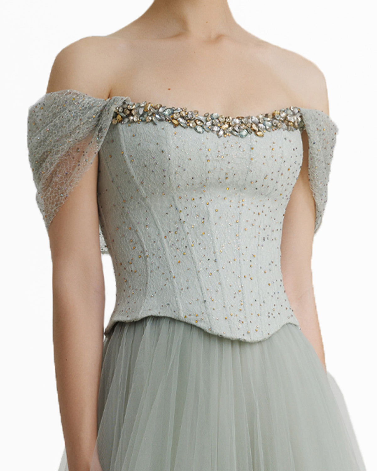 Off-The-Shoulder Corset Dress