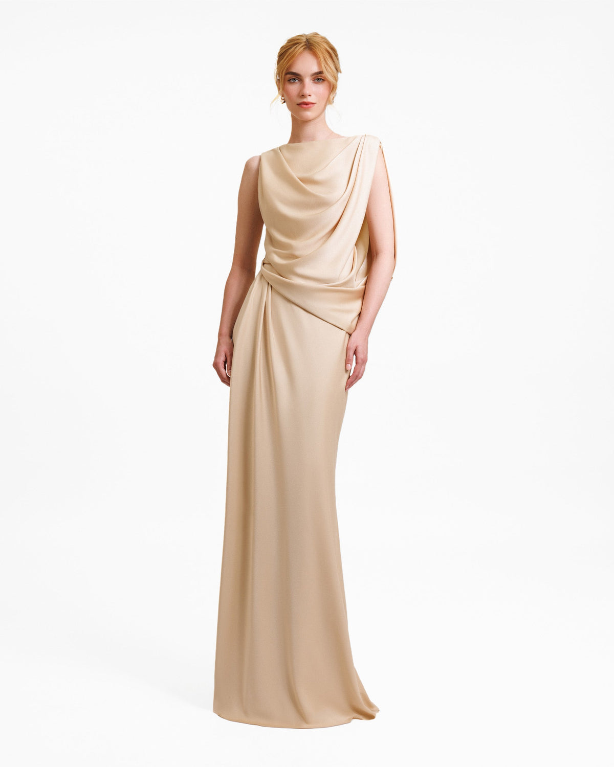Asymmetrical Draped Dress