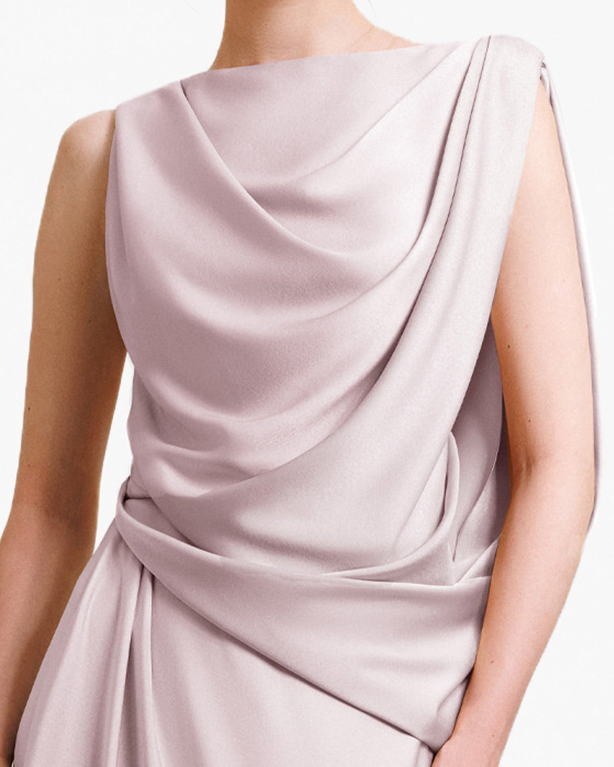 Asymmetrical Draped Dress