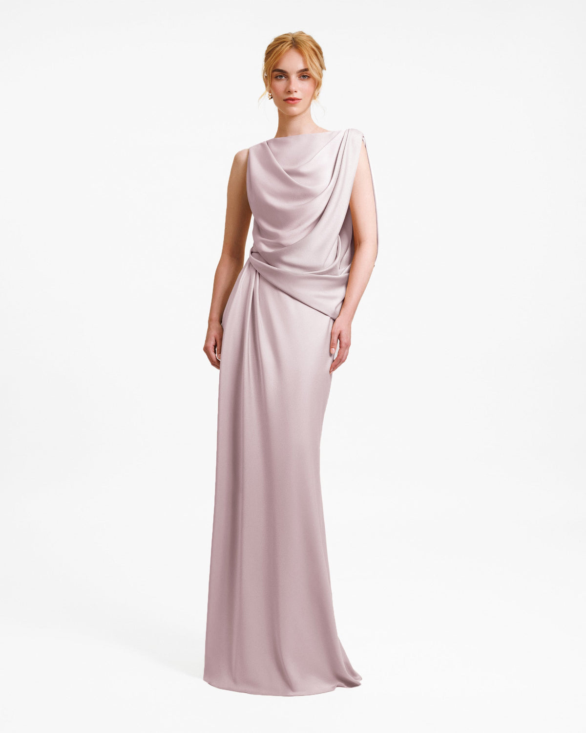 Asymmetrical Draped Dress