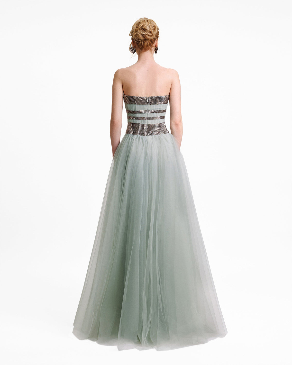 Embellished Corset Tulle Dress