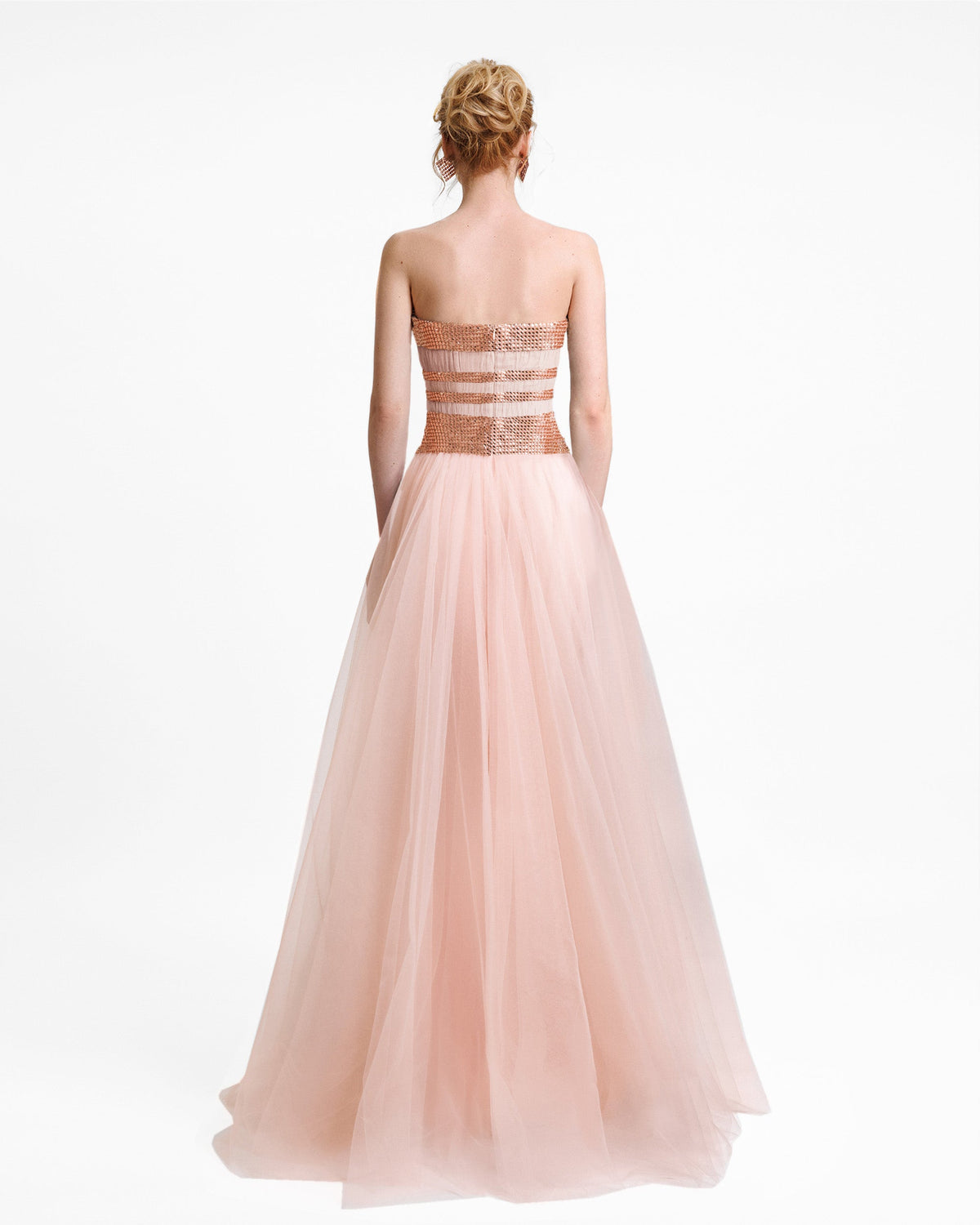 Embellished Corset Tulle Dress