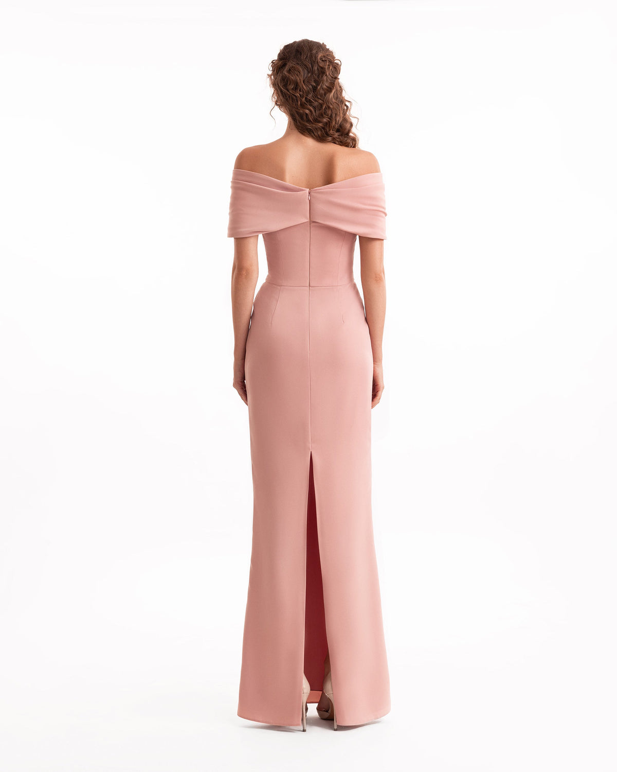 Beaded Buckle Off-Shoulder Dress