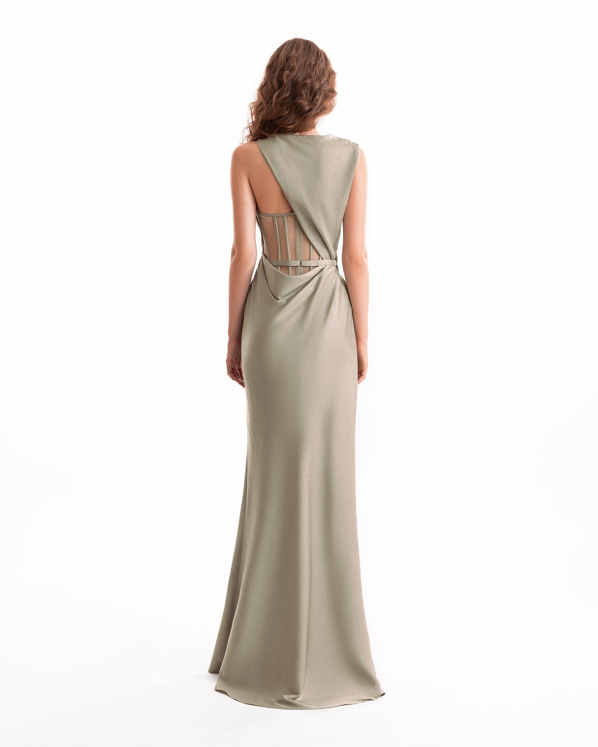 Asymmetrical Draped Dress