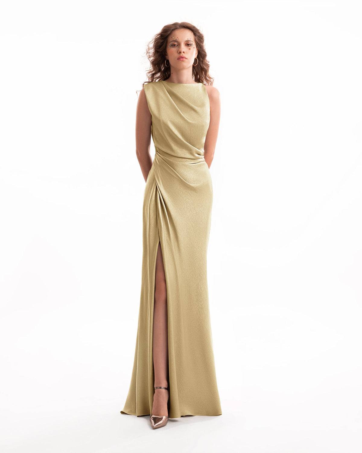 Asymmetrical Draped Dress