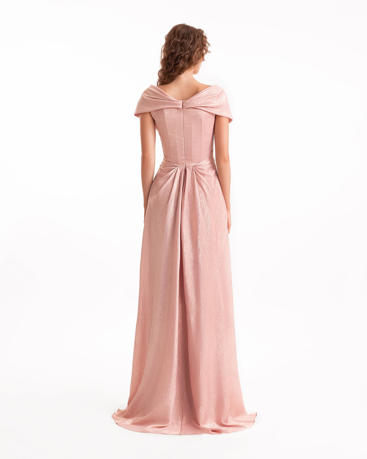 Sweetheart Draped Long Dress