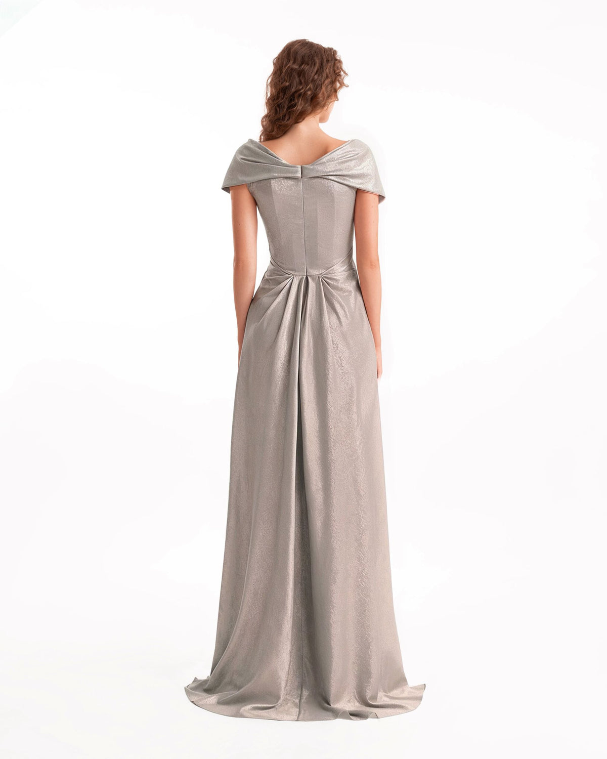 Sweetheart Draped Long Dress