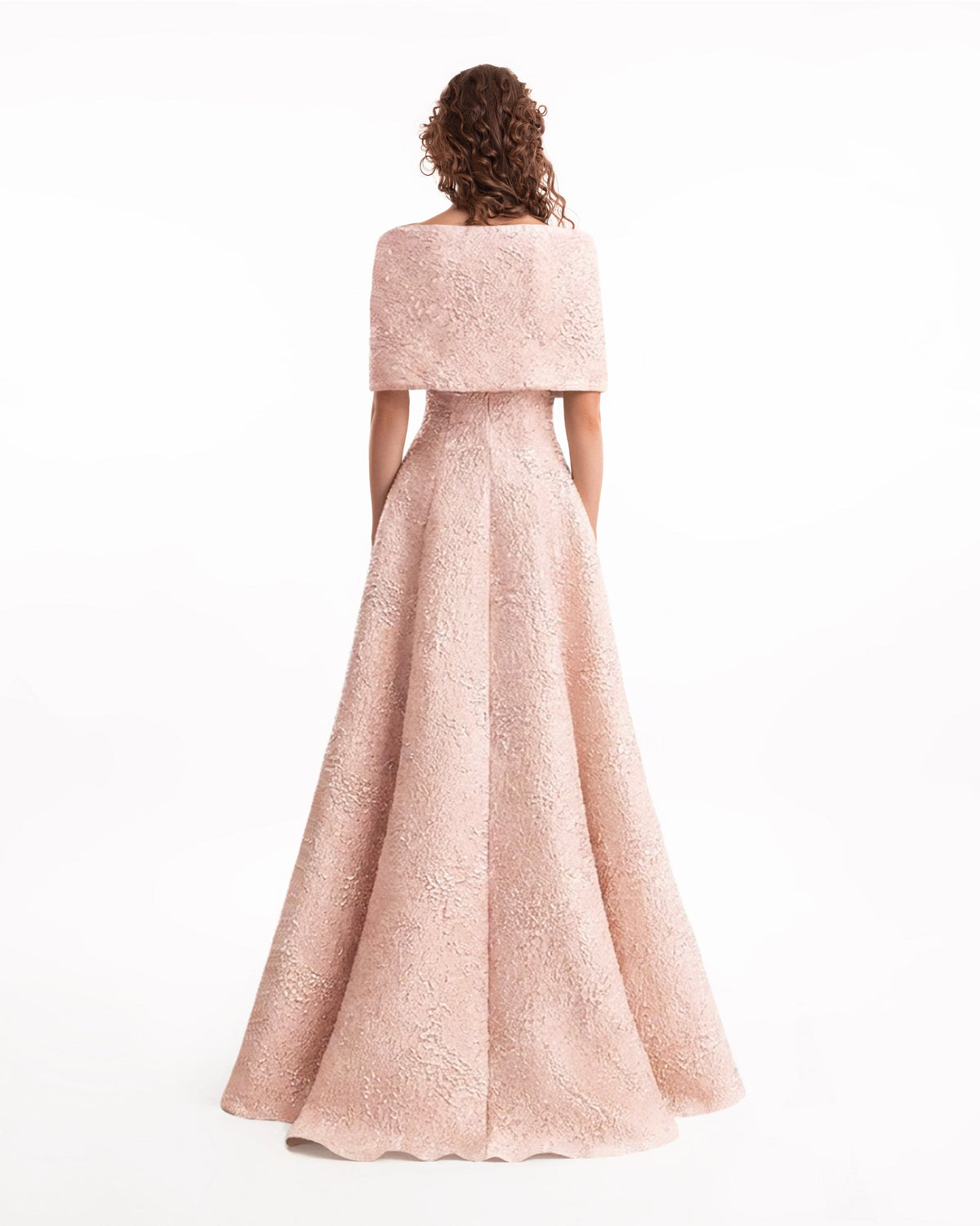 Sweetheart Off-Shoulder Jacquard Dress
