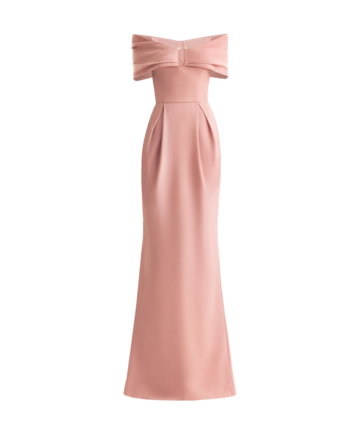 Beaded Buckle Off-Shoulder Dress