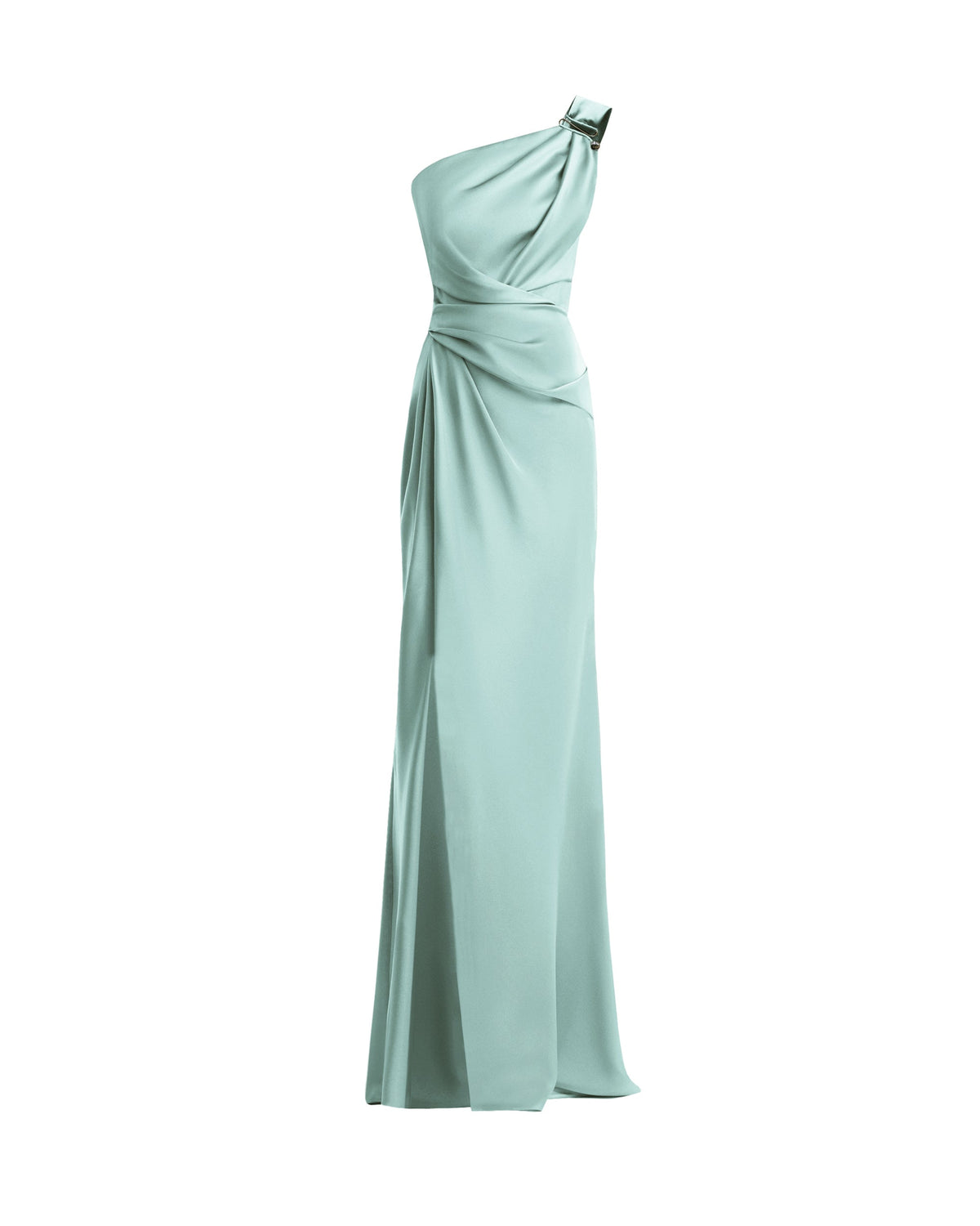 One-Shoulder Satin Dress