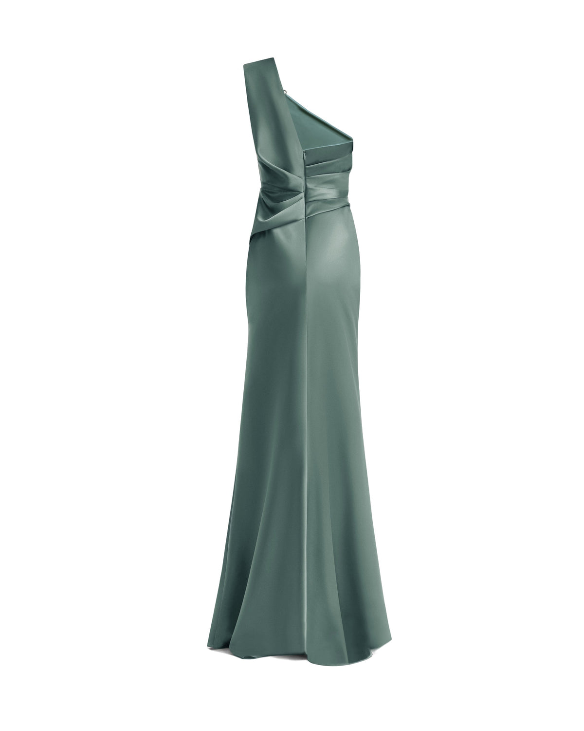 One-Shoulder Satin Dress
