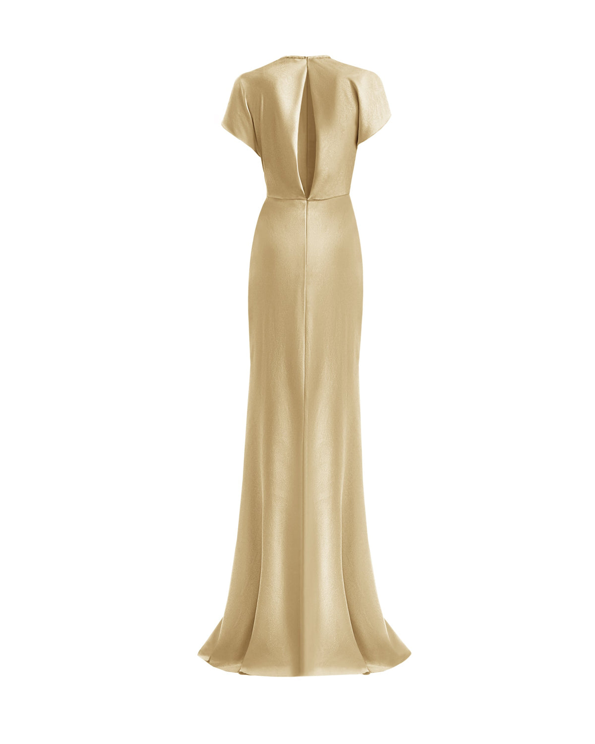 Draped V-Neck Dress with Flower Detail