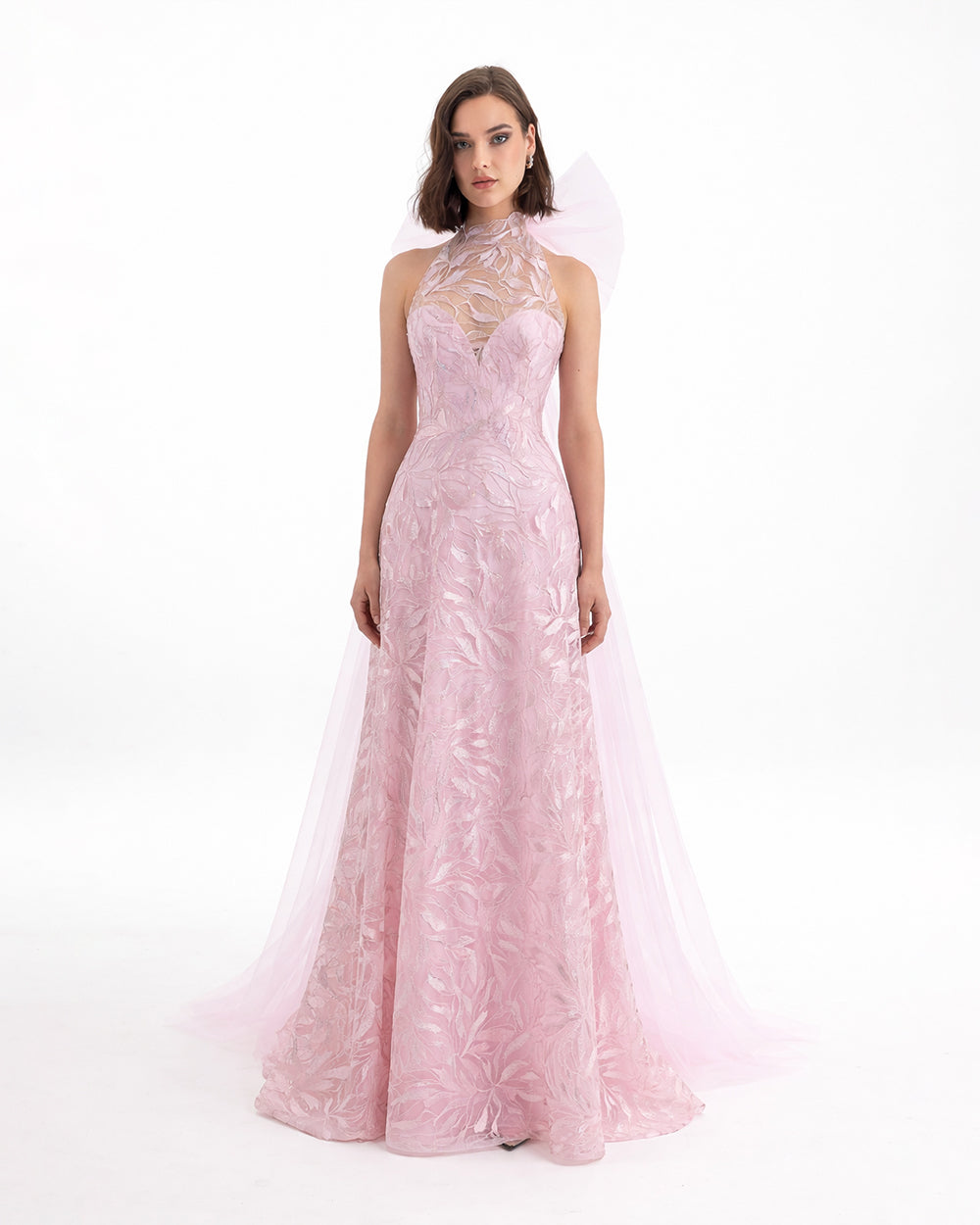 Long Dress With detachable Cape