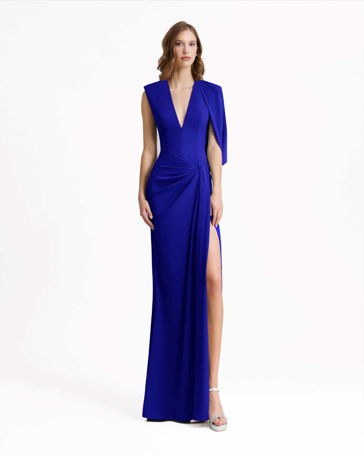 Long Dress With Bolero-Like Sleeve