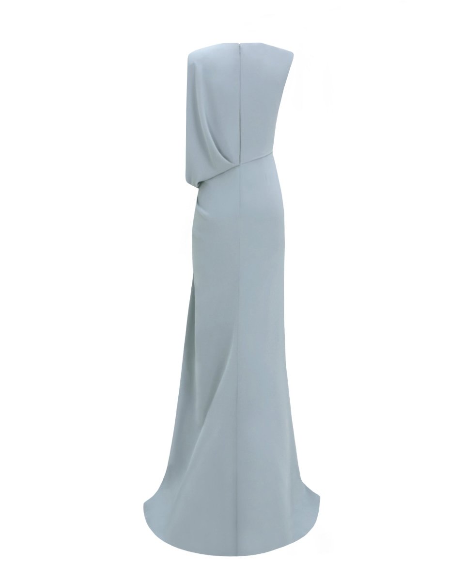 Long Dress With Bolero-Like Sleeve