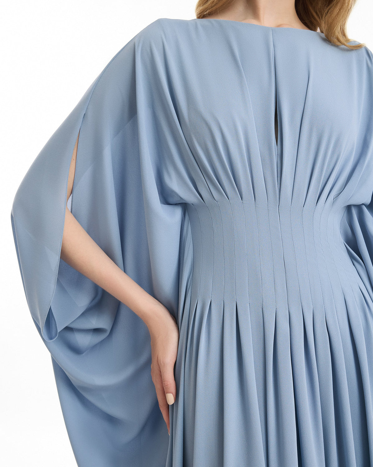 Flowy High-Neck Dress
