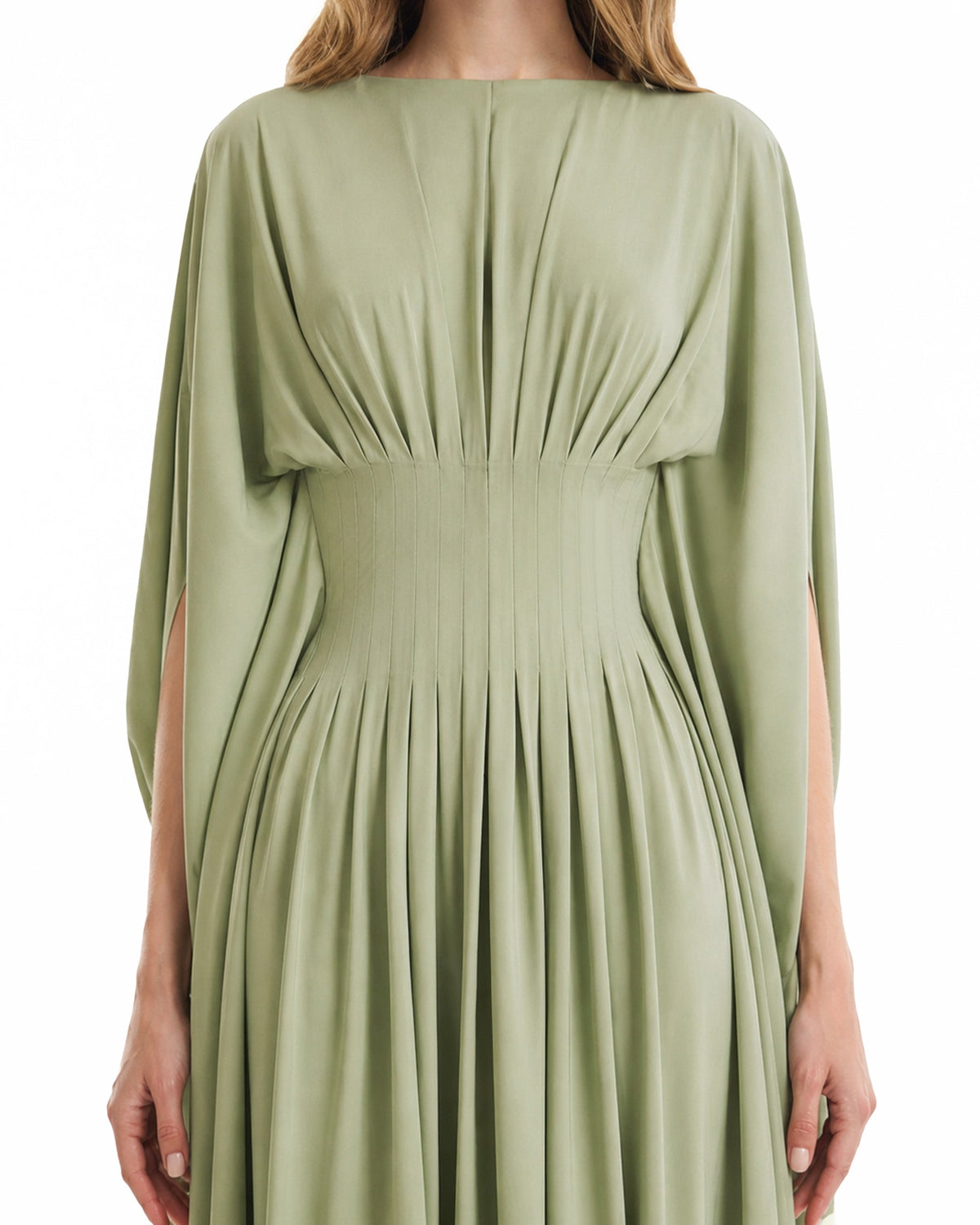Flowy High-Neck Dress