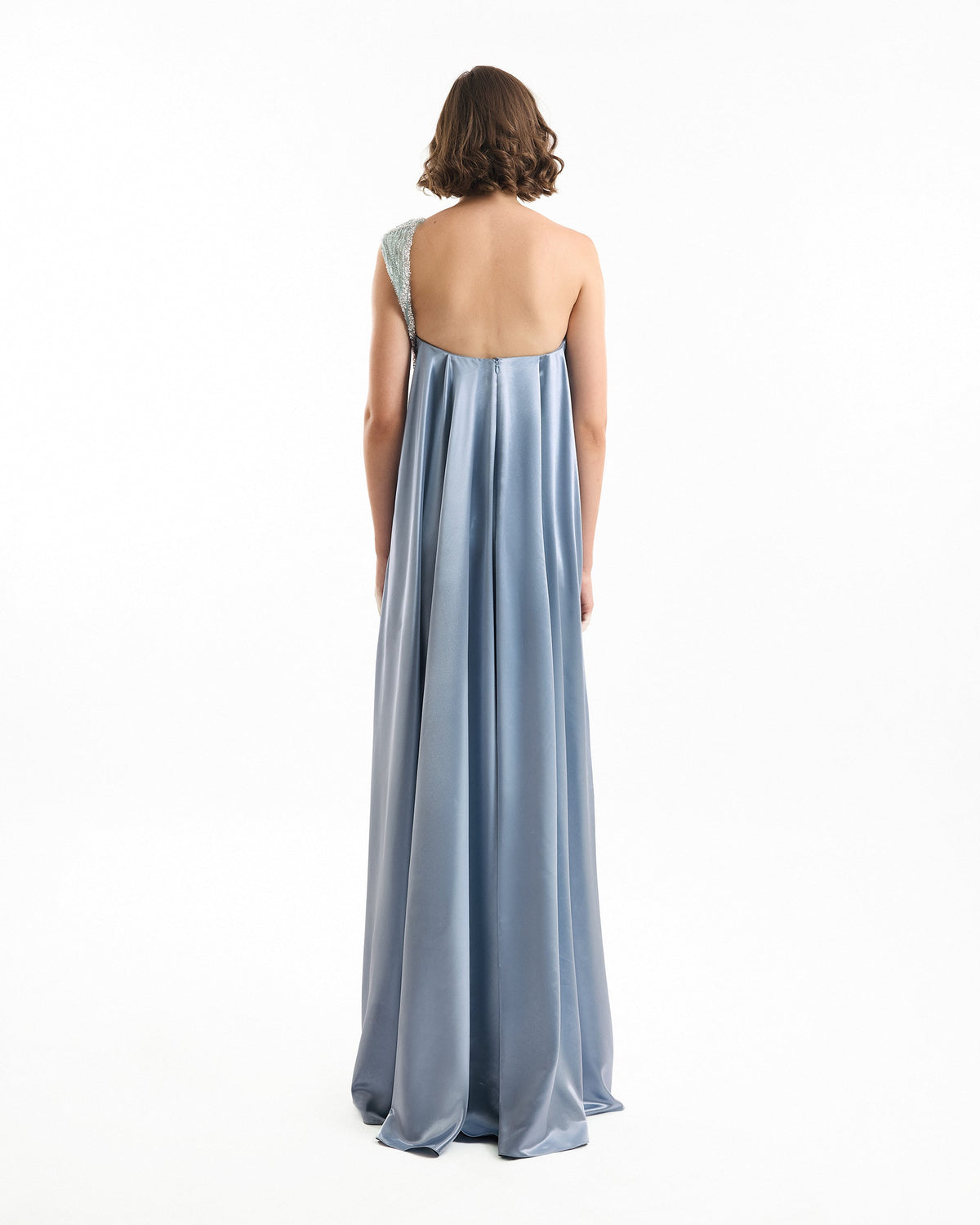 One-Shoulder Draped Dress