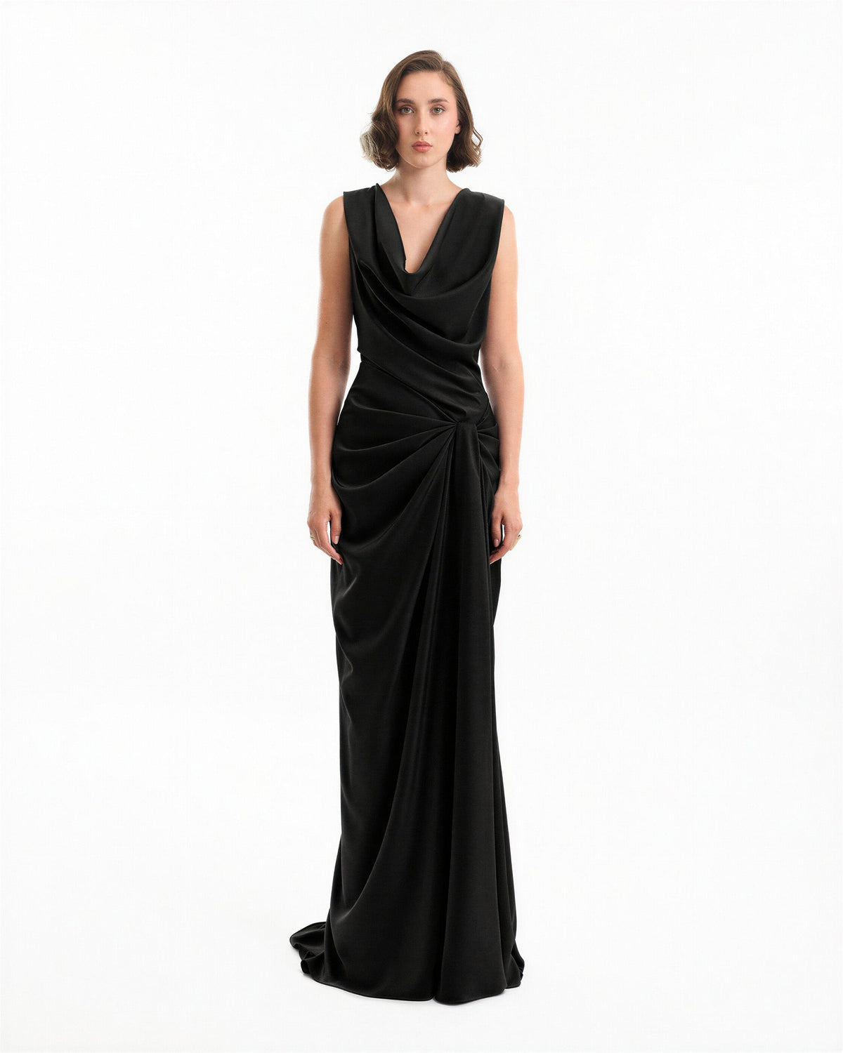 Draped Long Dress