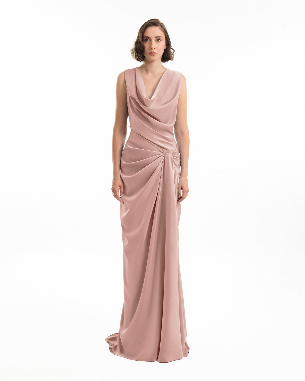 Draped Long Dress