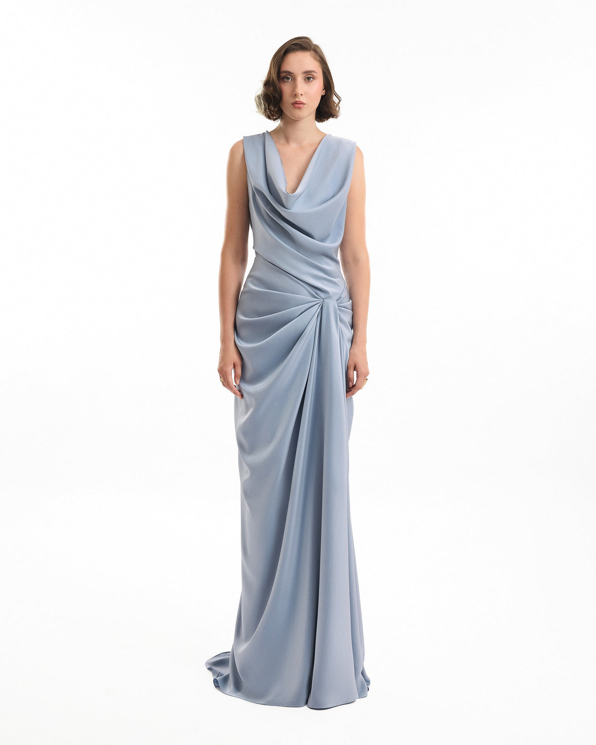 Draped Long Dress