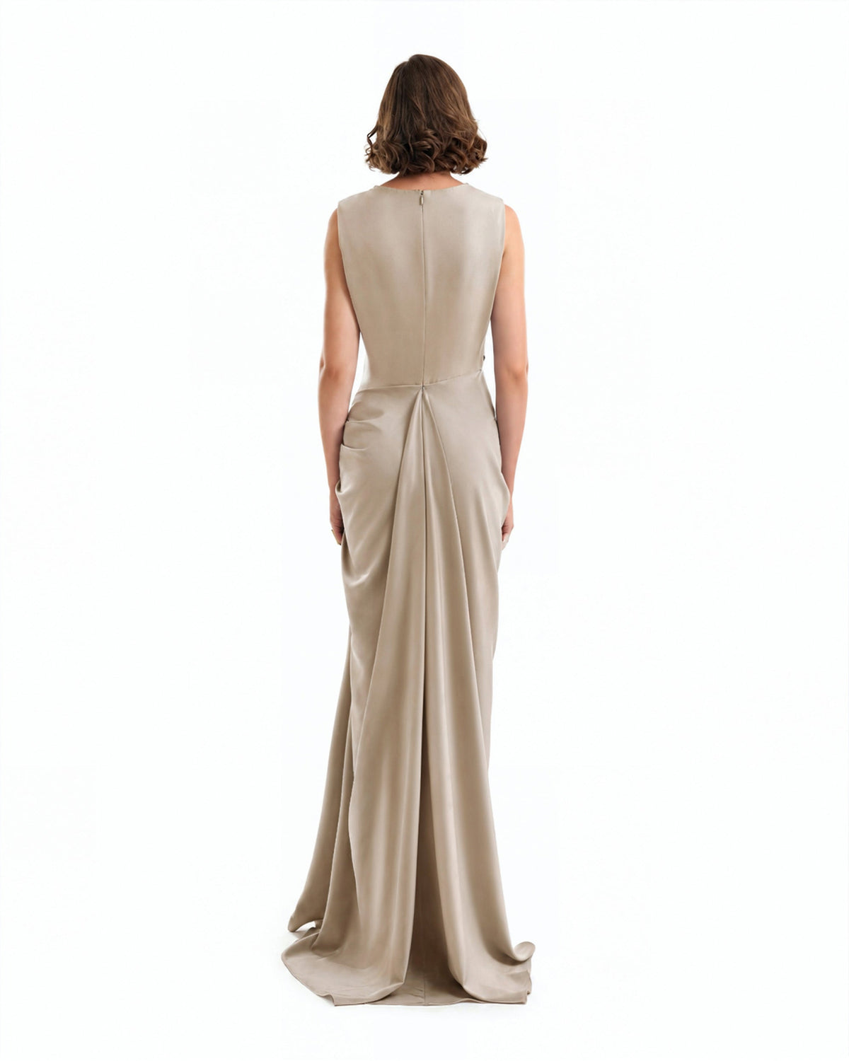 Draped Long Dress
