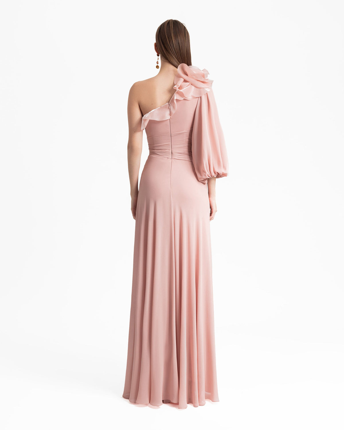 One-Shoulder with Draping Dress