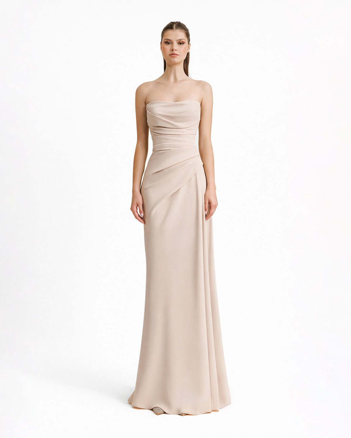Strapless Draped Dress