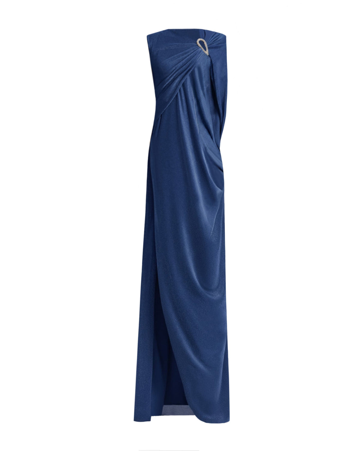 Asymmetrical Draped Sleeve Dress