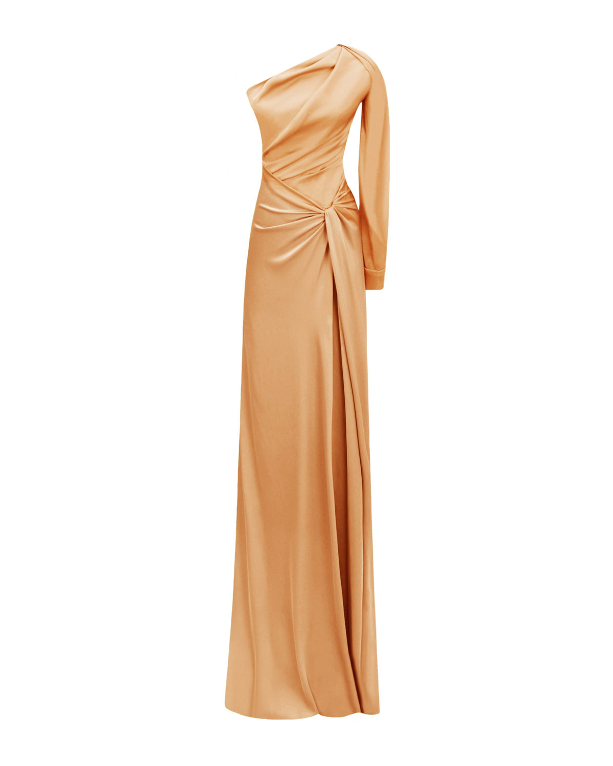 One-shoulder Draped Dress