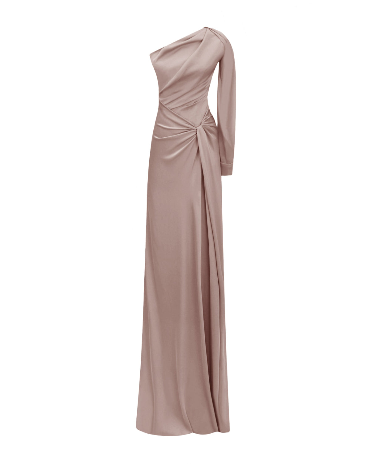 One-shoulder Draped Dress