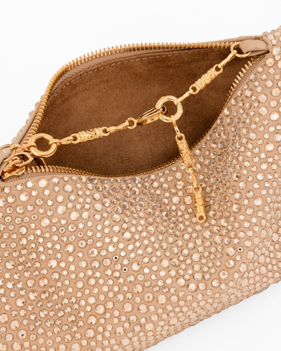Crystal-Embellished Convertible Clutch