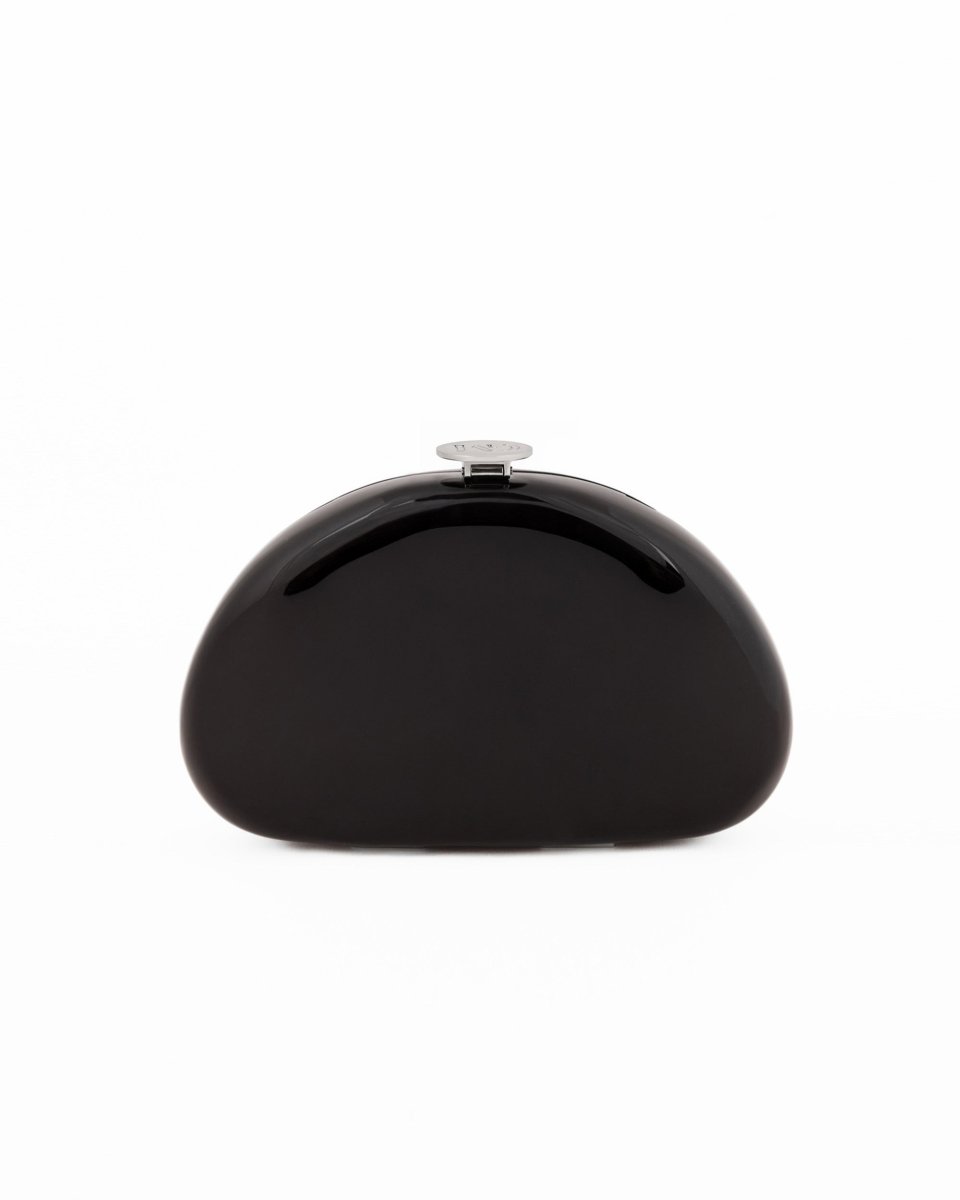 Glossy Sculpted Clutch