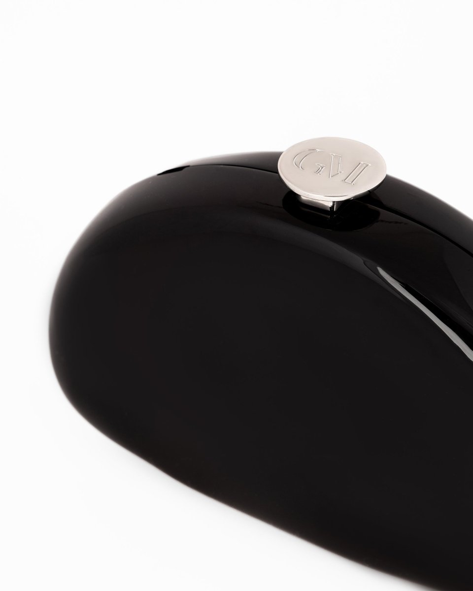 Glossy Sculpted Clutch