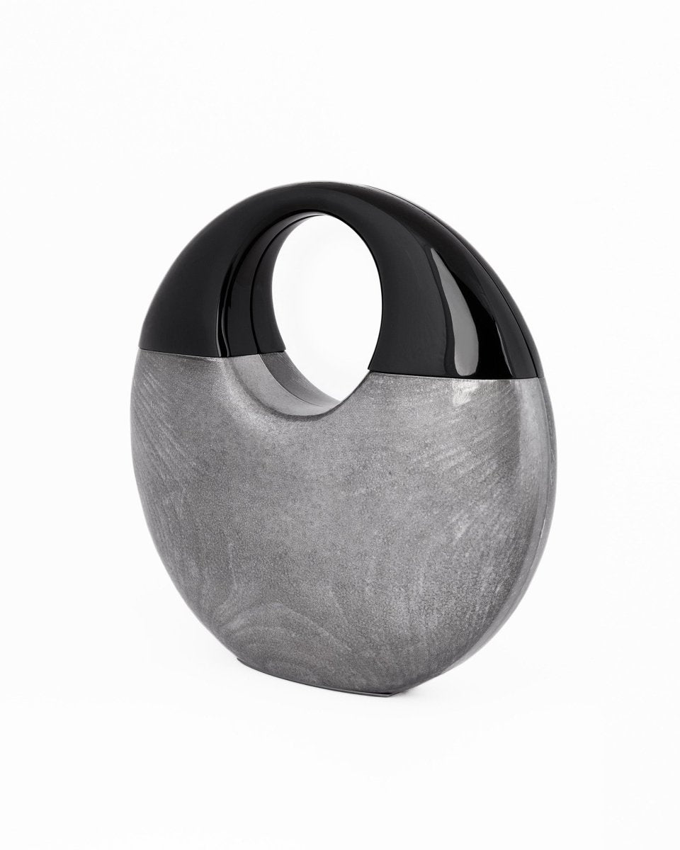 Sculptural Glossy Wooden Clutch
