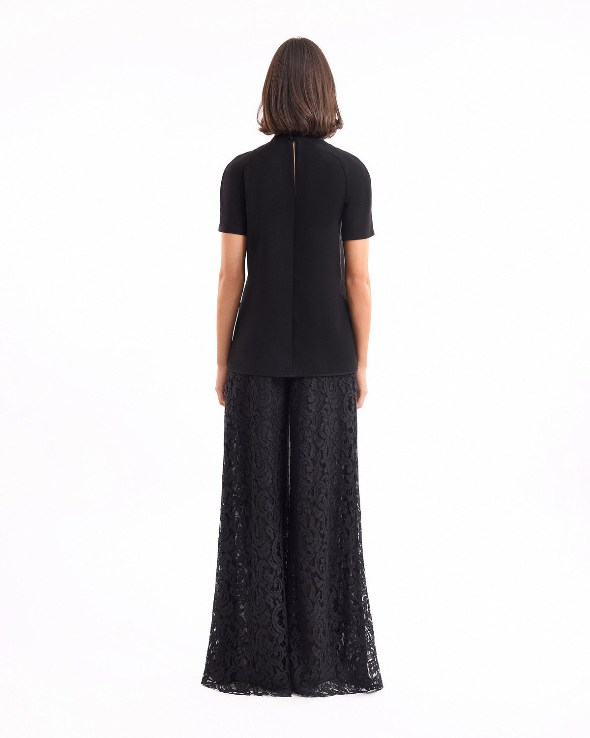 High-Neck Top with Trousers