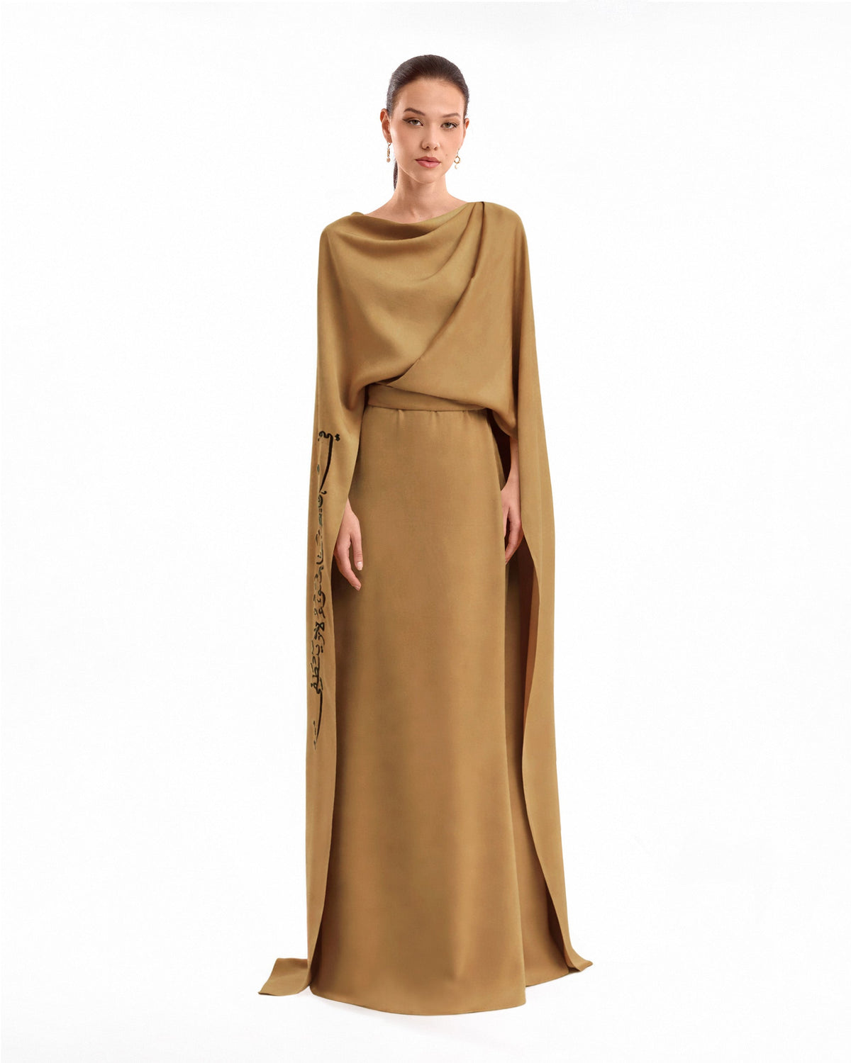 Cowl Calligraphy Kaftan