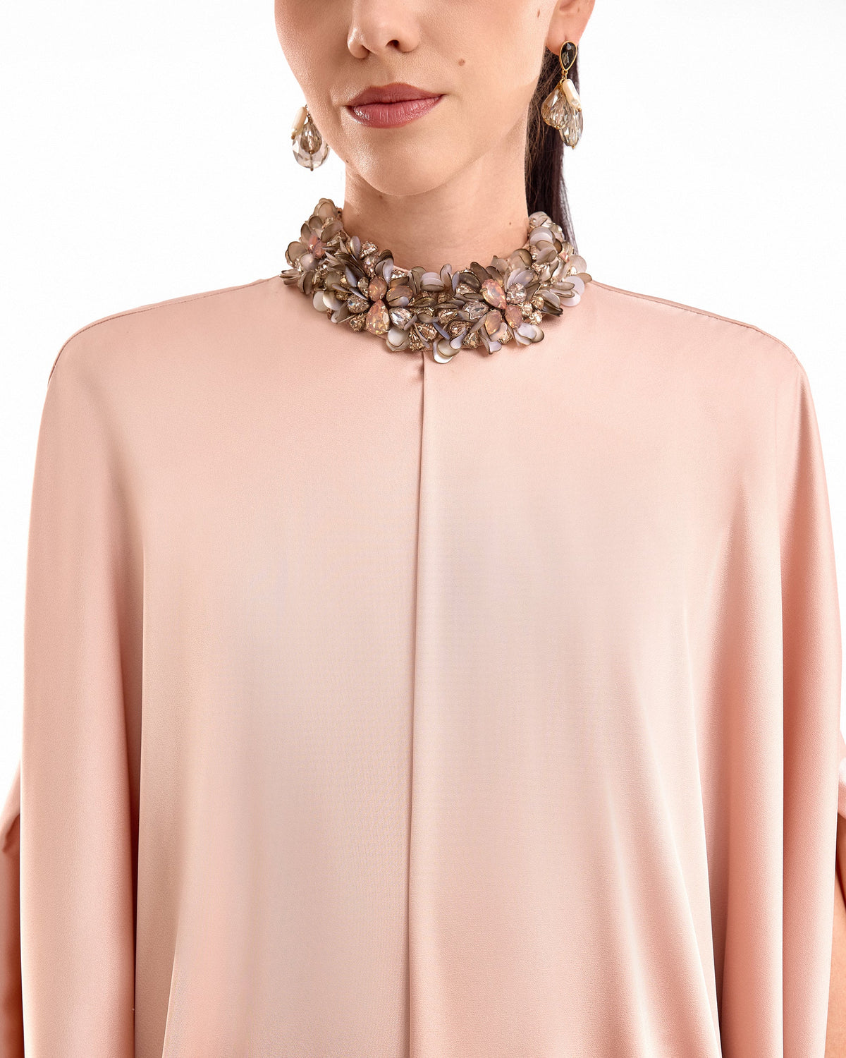 Beaded Neck Kaftan