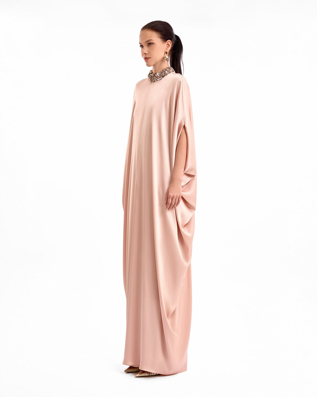 Beaded Neck Kaftan