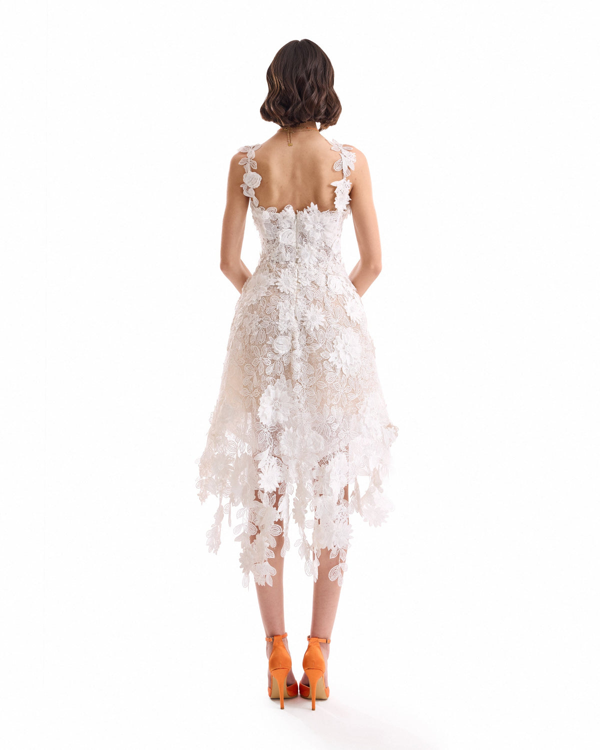 Floral Cage Short Dress