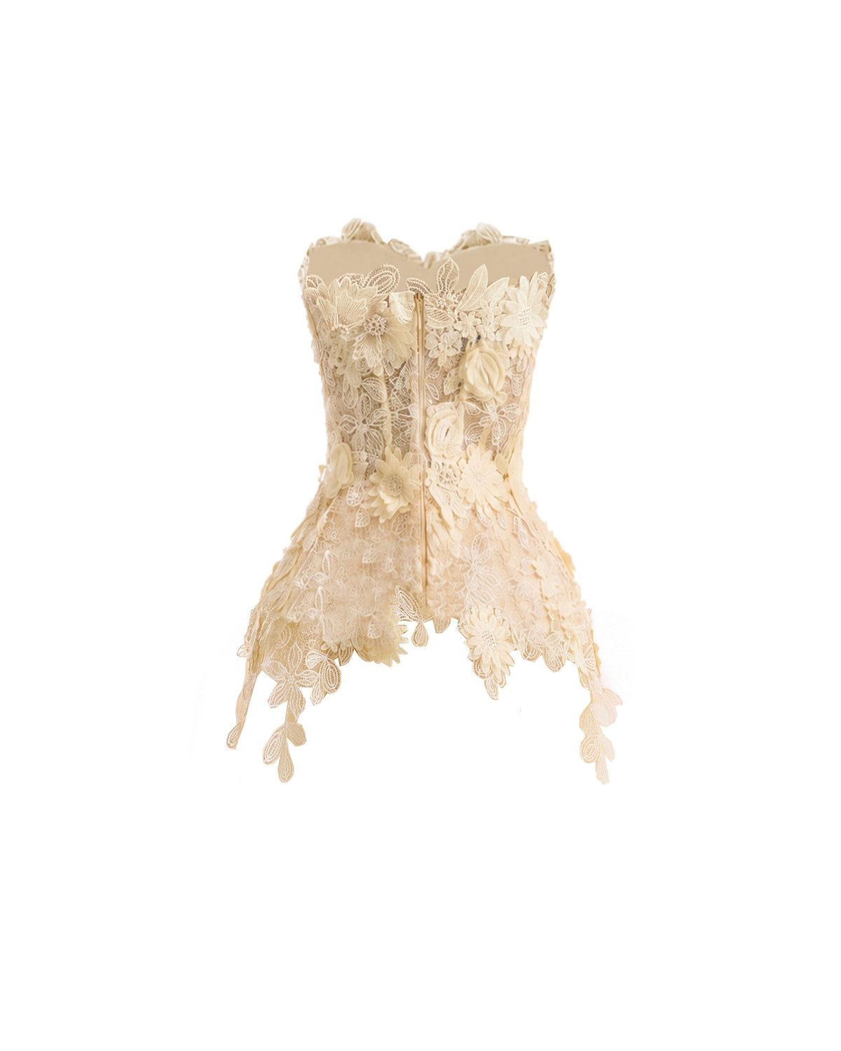 3D Floral Tulle Corset Set