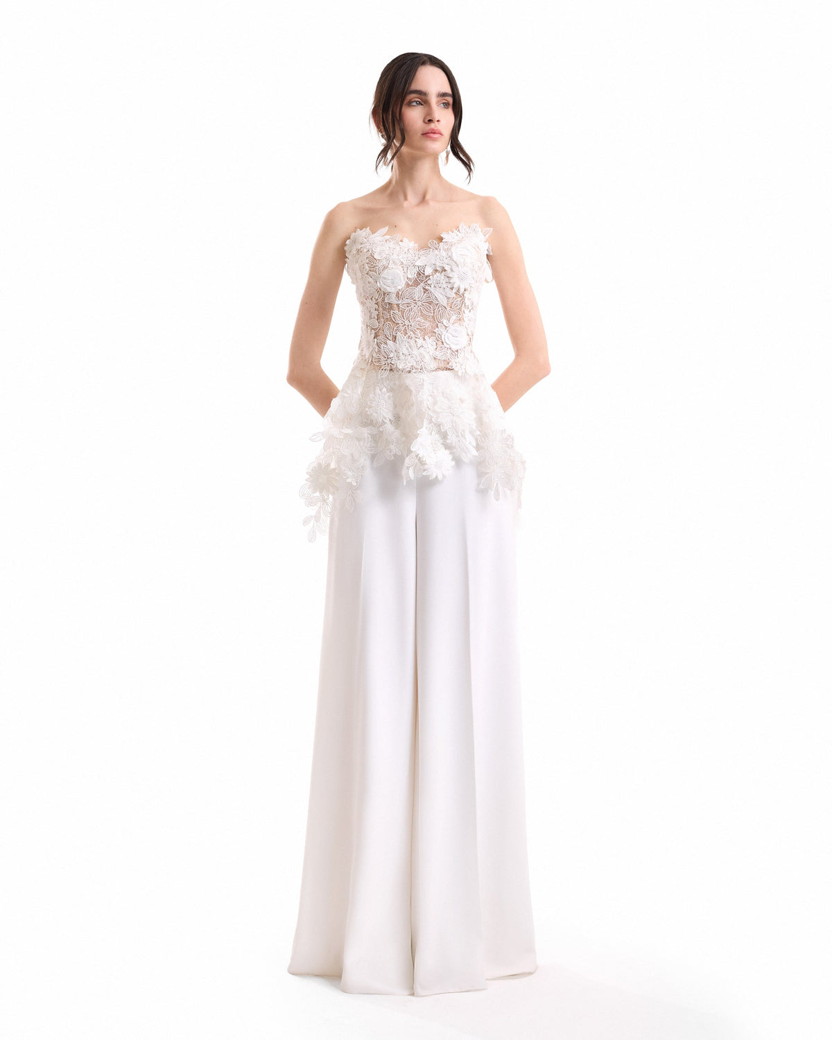 3D Floral Corset Set