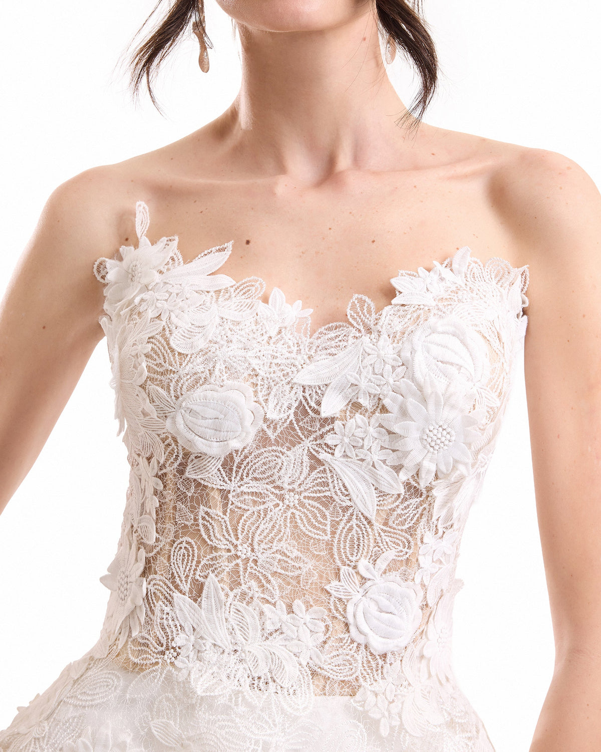 3D Floral Corset Set