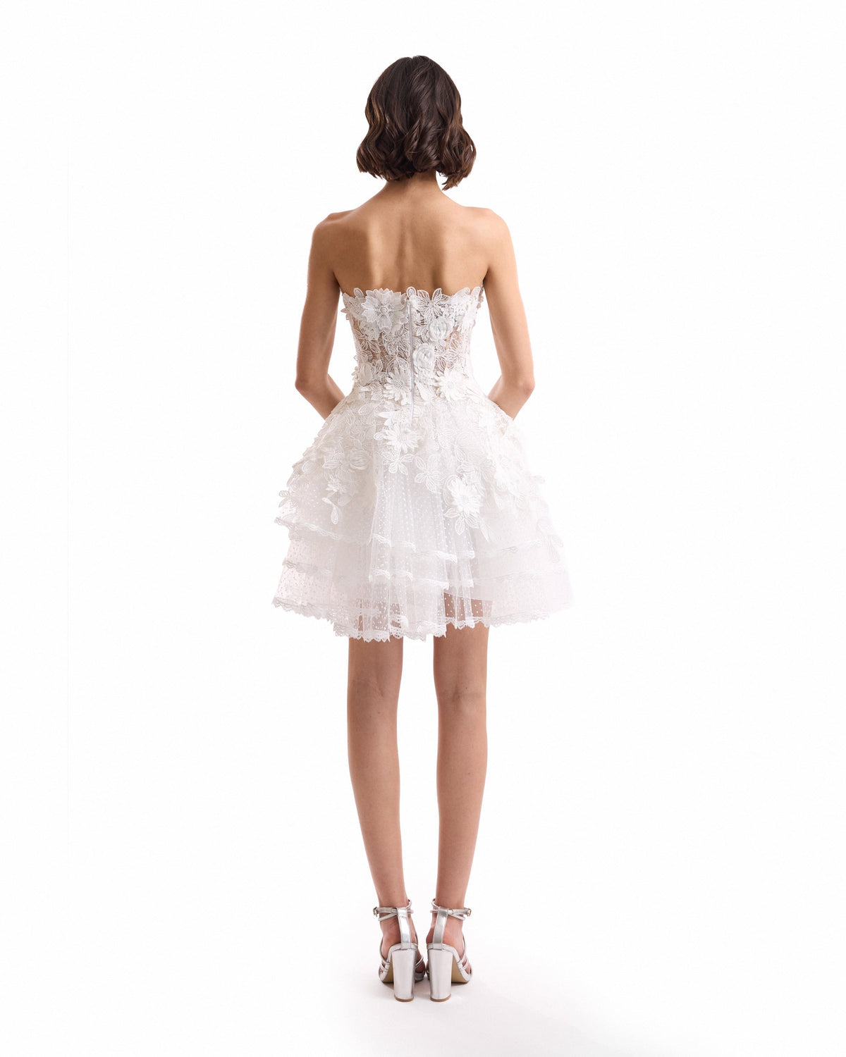 3D Floral Tulle Corset Set