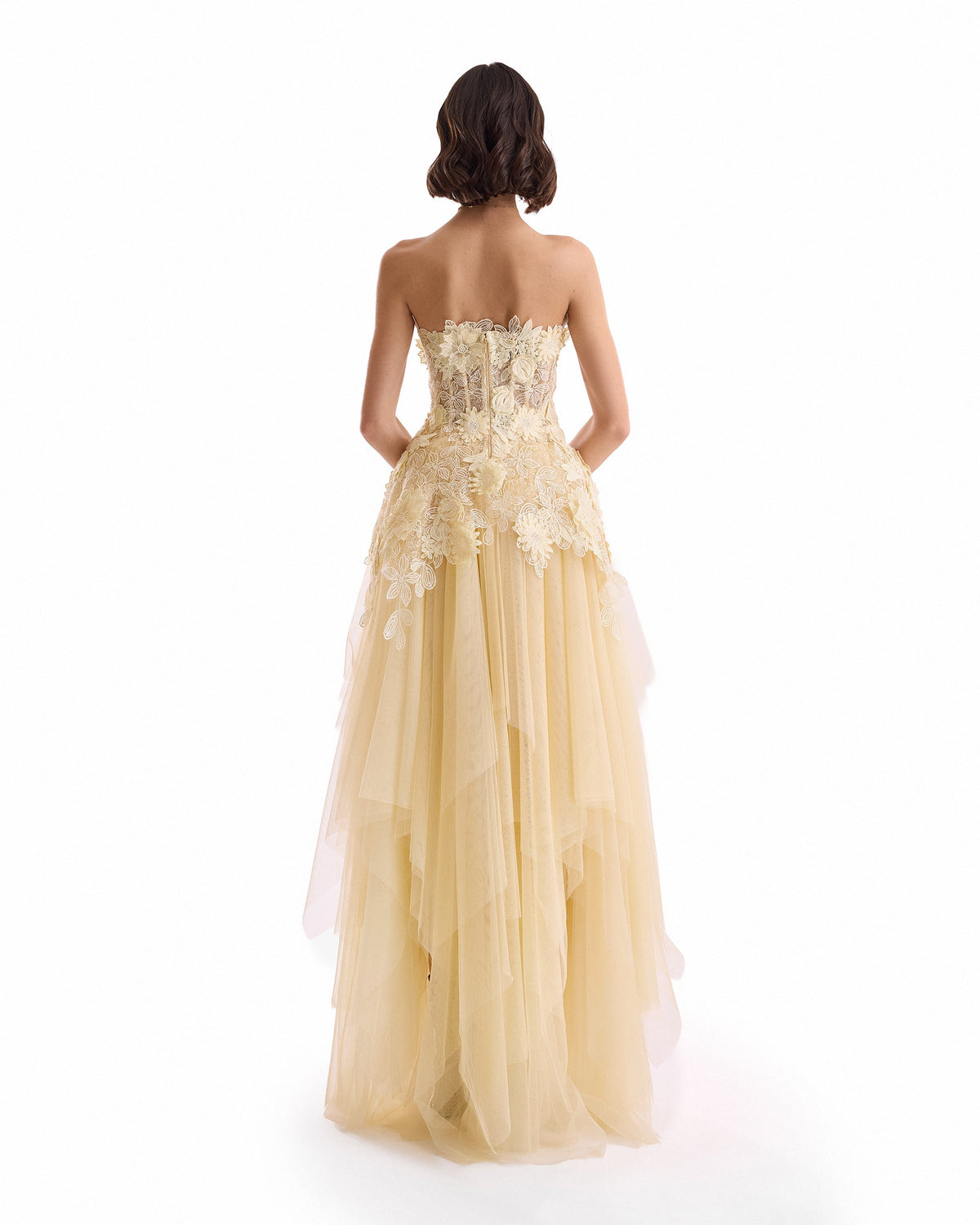 3D Floral Tulle Corset Set