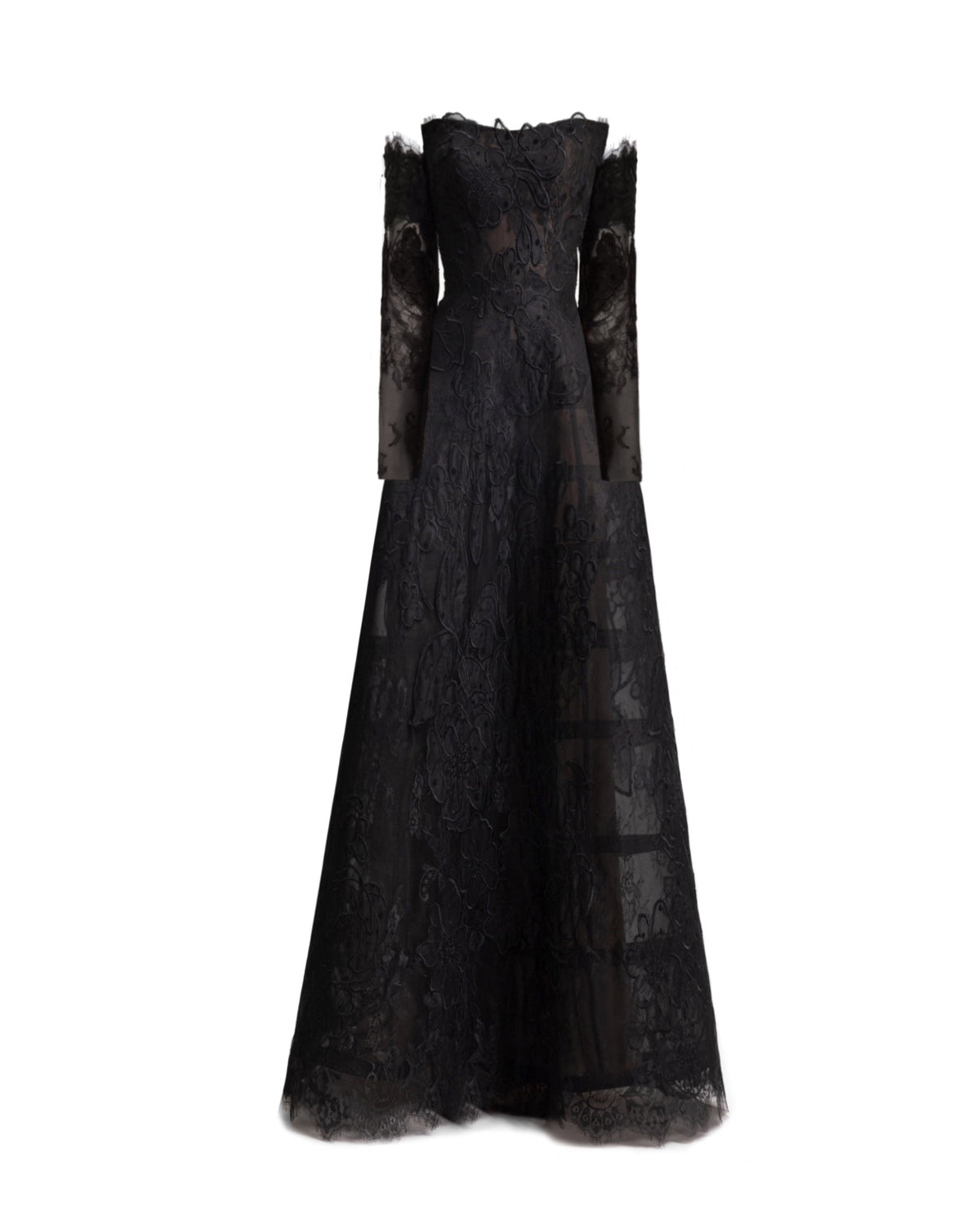Strapless Cage Dress with Gloves